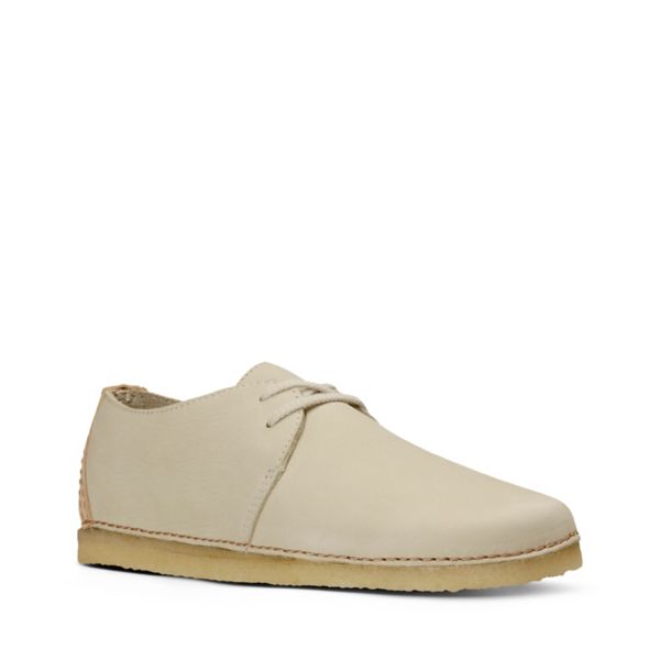 Clarks Womens Ashton Flat Shoes White | CA-9358124